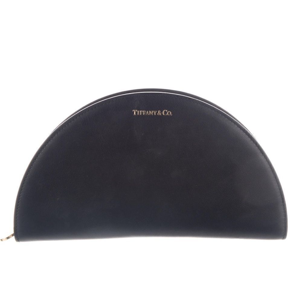 Tiffany & Co Half Moon Leather Clutch